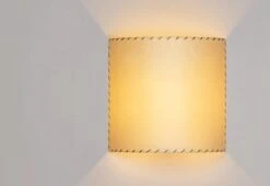 Comodin Wall Light, 1994 -Home Furnishing Store Equipo santa and cole comodin wall light rectulanger stitched partchement 2copy