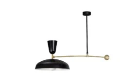 Guariche G1 Ceiling Light 14 Guariche G1 Ceiling Light -Home Furnishing Store G1 Black Ceiling Lamp Sideview Sammode Pierre Guariche