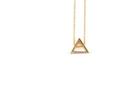 Shape In Shape Necklace, Triangle 9 Shape In Shape Necklace, Triangle -Home Furnishing Store Kei Tominaga Shape in Shape Square necklace 02
