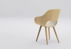 Roundish Armchair Cushioned, 2018 -Home Furnishing Store Maruni Naoto Fukasawa Roundish armchair cushioned 3