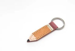 Pencil Leather Keyring