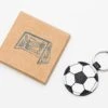 Football Leather Keyring -Home Furnishing Store herr pong football keyring 1