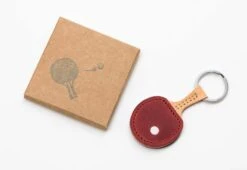 Ping Pong Leather Keyring