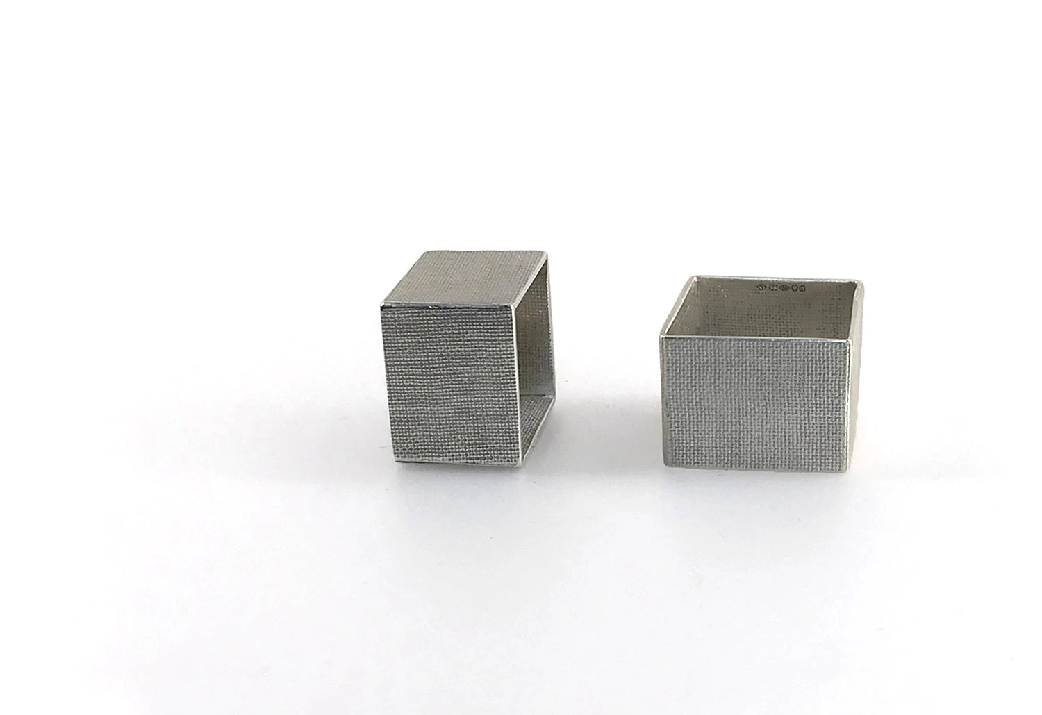 Square Textured Unisex Ring 3 Square Textured Unisex Ring