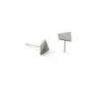 Point 4 Stud Earrings, Bent Square 1 Point 4 Stud Earrings, Bent Square -Home Furnishing Store kei tominaga point 4 stud bent square earring silver 1