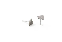 Point 4 Stud Earrings, Bent Square