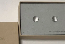 Point 4 Stud Earrings, Curved Circle -Home Furnishing Store kei tominaga point 4 stud curved circle earring silver 3