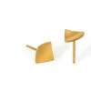 Point 4 Stud Earrings, Curved Square -Home Furnishing Store kei tominaga point 4 stud curved square earring gold 3