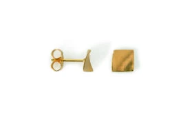 Point 4 Stud Earrings, Curved Square -Home Furnishing Store kei tominaga point 4 stud curved square earring gold 4