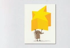 Superstar Hedgehog Card