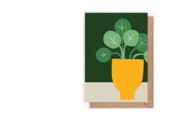 Penny Yellow Plant Pot Card