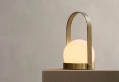 Menu Carrie Table Lamp, Brushed Brass